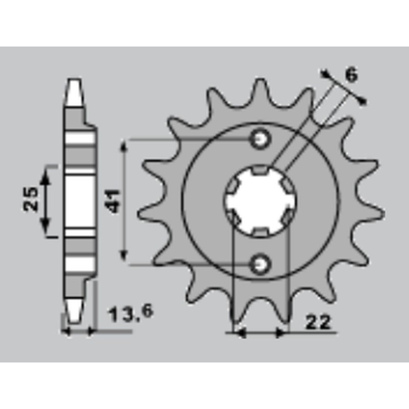 JR WYPRZEDAŻ ZĘBATKA PRZEDNIA 293 15 HONDA XL 600 V '87-'88 (JTF293.15)