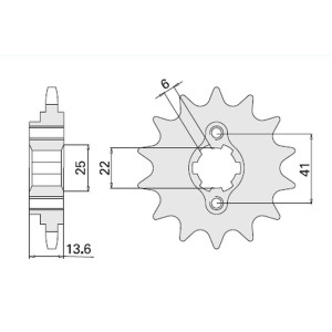 CHT WYPRZEDAŻ ZĘBATKA PRZEDNIA 293 15 HONDA XL 600V '87-'88