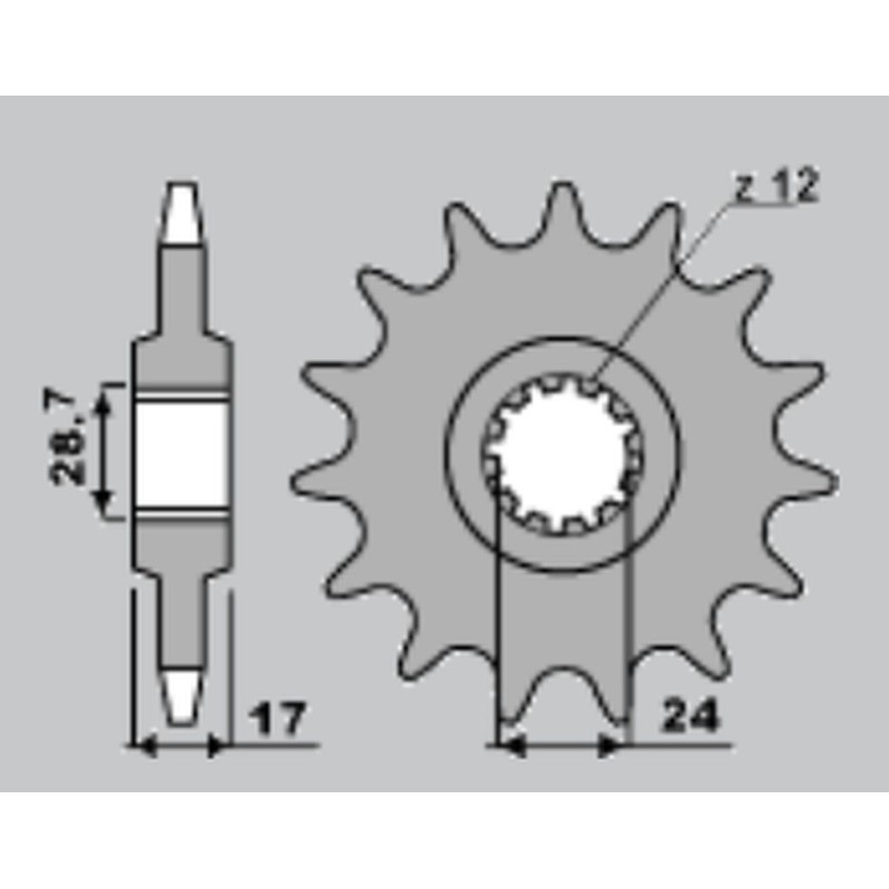 GROSSKOPF WYPRZEDAŻ ZĘBATKA PRZEDNIA 295 15 HONDA CBR 600F '87-'96 (JTF295.15)