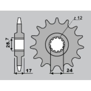 JR WYPRZEDAŻ ZĘBATKA PRZEDNIA 295 15 HONDA CBR 600 F '87-'96 (29515JT) (JTF295.15)
