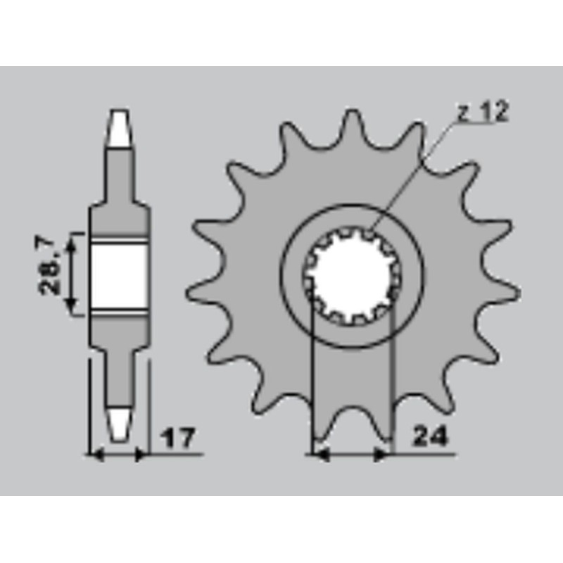 JR WYPRZEDAŻ ZĘBATKA PRZEDNIA 295 15 HONDA CBR 600 F '87-'96 (29515JT) (JTF295.15)