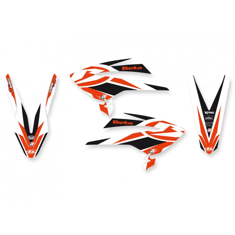 Komplet naklejek do BETA RR 4T \'05-\'09 - Czerwony/Czarny/Biały