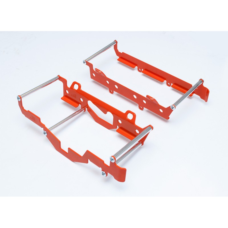 CROSSPRO PROMOCJA OSŁONY CHŁODNICY ALUMINIOWE MODEL LIGHT (DO MOTOCYKLA Z WENTYLATOREM) KTM EXC '17-'18, EXCF '17-'19, HUSQV