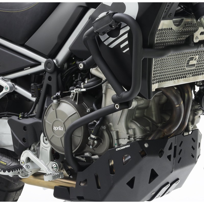 Gmole aluminiowe osłony silnika i chłodnicy Aprilia Tuareg 660 '23 czarny mat