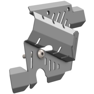 Stalowa osłona pompy wody Ducati Desert X '22 - wyprzedaż, kolor srebrny