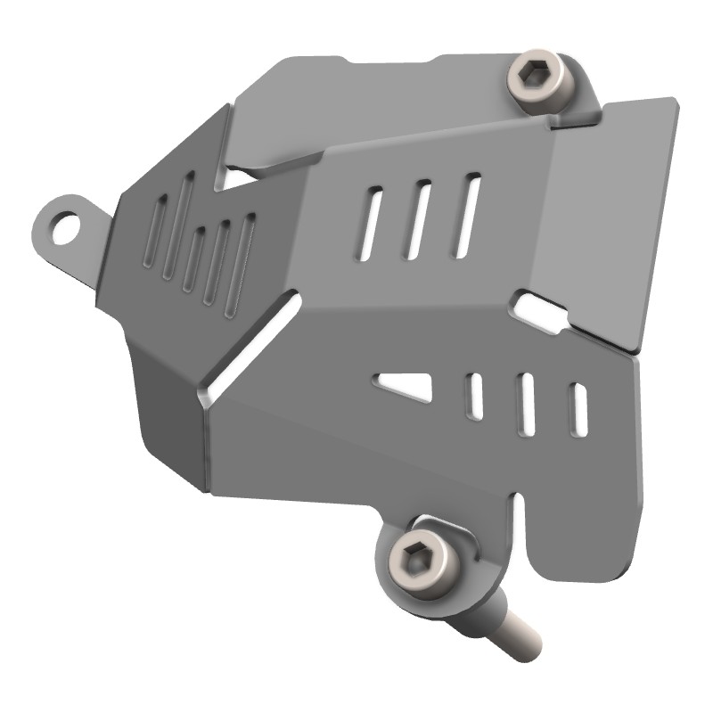 CROSSPRO WYPRZEDAŻ STALOWA OSŁONA POMPY WODY YAMAHA XTZ 690 TENERE 700 '20- '25 - KOLOR SREBRNY