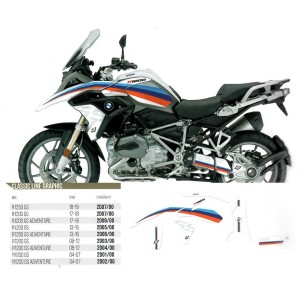 Komplet naklejek do BMW R 1200GS Adventure '14-'18 (Classic Line)