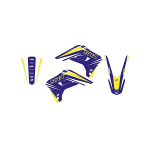 Komplet naklejek (oklein) do Sherco SE/SEF '13-'16, kolor niebiesko-żółty