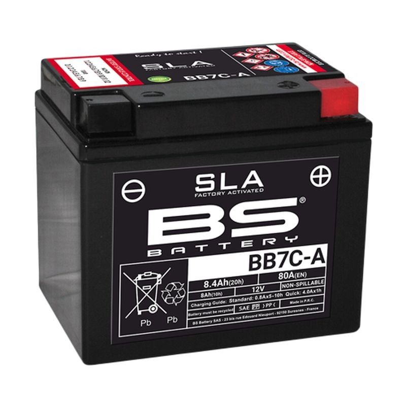 Akumulator BS BB7C-A (FA) (YB7C-A) 12V 8AH - ZALANY (80A)