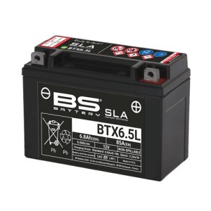 Akumulator BTX6.5L (YTX6.5L) 12V 6.8AH - Bezobsługowy - Zalany (85A)