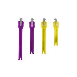 Leatt Zestaw Pasków do Butów Cross 4.5/5.5 FlexLock Strap Kit Cool United Fioletowy/Żółty