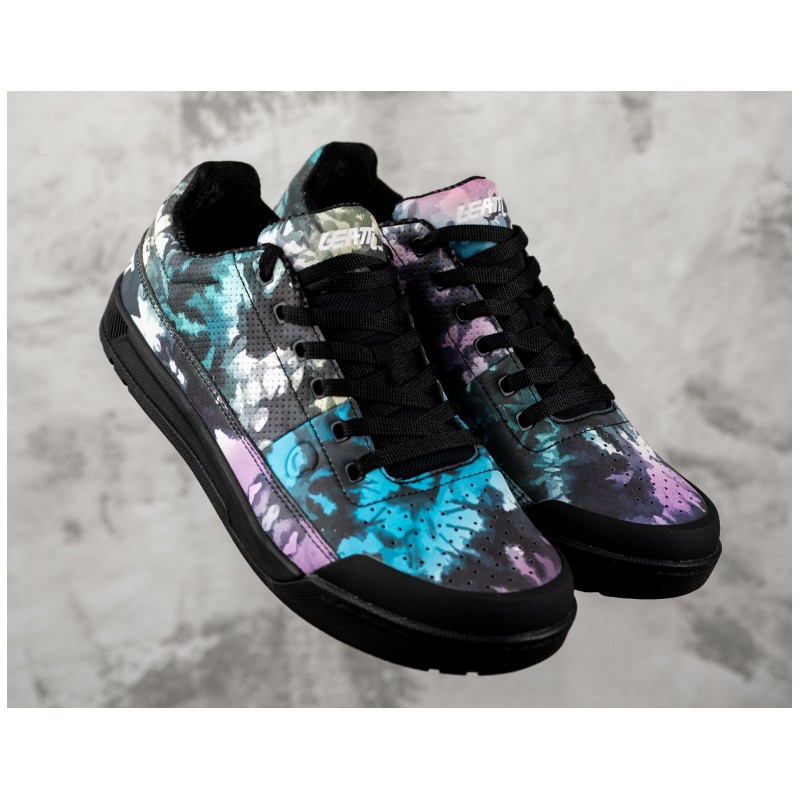 LEATT BUTY ROWEROWE 2.0 FLAT (PLATFORMY) SHOE TOMAS LEMOINE CZARNY/NIEBIESKI/ŻÓŁTY ROZMIAR 43