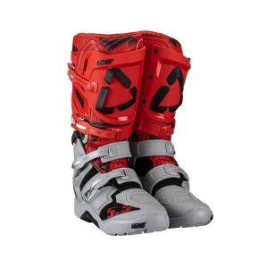 Buty Cross 5.5 Flexlock Enduro Leatt - Rozmiar 48, Kolor Czerwony/Szary