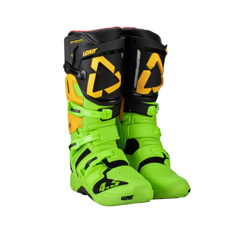 Buty LEATT CROSS 4.5 BOOTS CITRUS | Rozmiar 40.5 | Czarny/Zielony Fluo