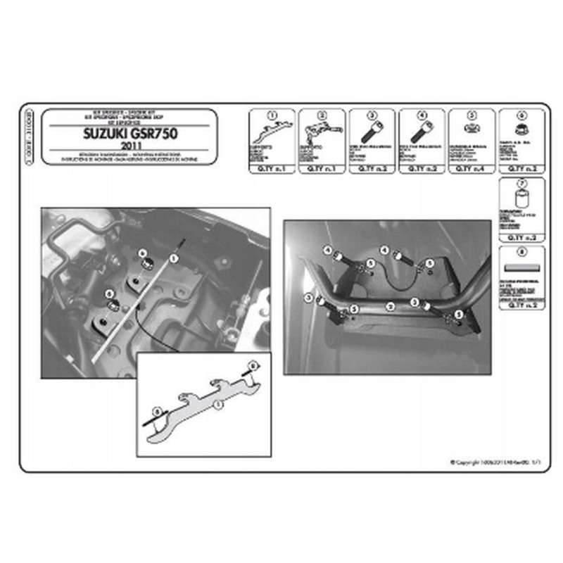 Kappa Adapter do Zamontowania Stelaża Bocznego TE3100K