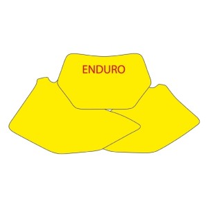 Komplet naklejek pod numery startowe Yamaha WR 250F '07-'14, WR 450F '07-'11