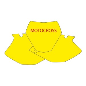 Naklejki pod numery startowe Yamaha YZF 250 \'10-\'13 - Wyprzedaż kompletnego kompletu