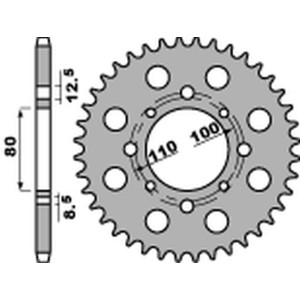 PBR WYPRZEDAZ ZĘBATKA TYLNA 333 41 HONDA CB 750K 78 (ŁAŃC. 630) (JTR333.41)