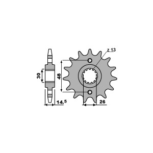 PBR WYPRZEDAZ ZĘBATKA PRZEDNIA 339 17 18NC (ŁAŃC. 530)