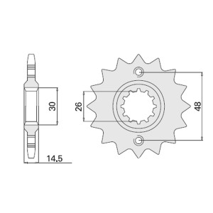 CHT WYPRZEDAŻ ZĘBATKA PRZEDNIA 339 17 HONDA CBR/VFR/CB/VF