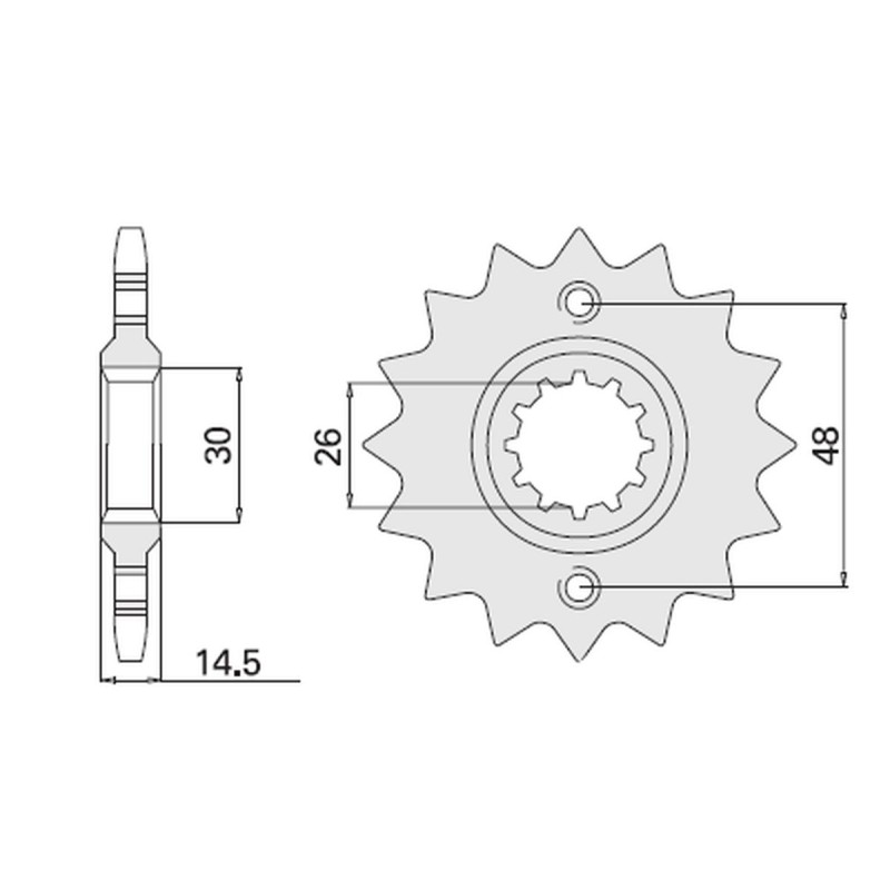 CHT WYPRZEDAŻ ZĘBATKA PRZEDNIA 339 17 HONDA CBR/VFR/CB/VF