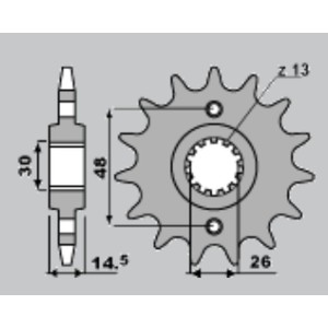 CHT WYPRZEDAŻ ZĘBATKA PRZEDNIA 339 18 HONDA CB 1300 '03-'13