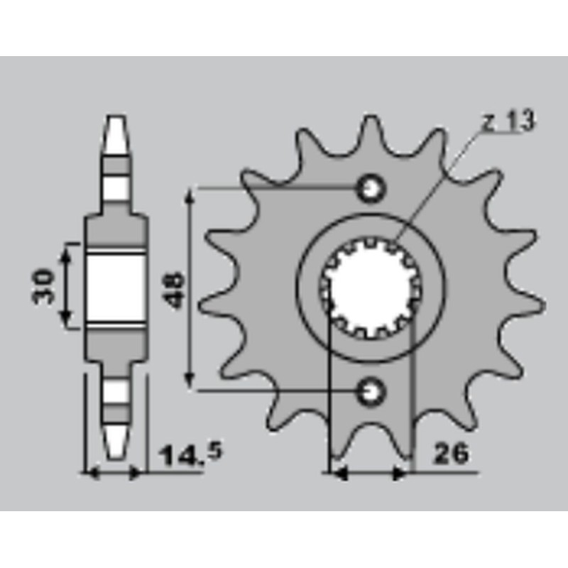 CHT WYPRZEDAŻ ZĘBATKA PRZEDNIA 339 18 HONDA CB 1300 '03-'13