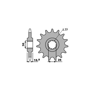PBR WYPRZEDAZ ZĘBATKA PRZEDNIA 347 14 18NC (ŁAŃC. 530)