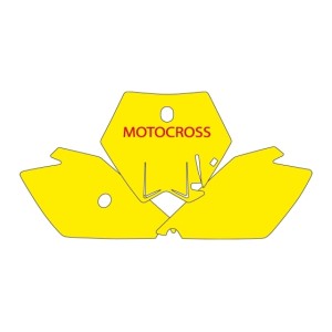 Naklejki pod numery startowe KTM SX 85 '04-'12 - komplet wyprzedażowy