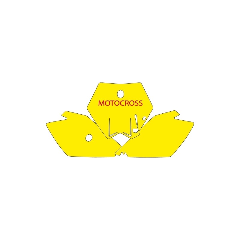 Naklejki pod numery startowe KTM SX 85 '04-'12 - komplet wyprzedażowy