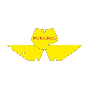 Blackbird Wyprzedaż Komplet Naklejek (Oklein) Pod Numery Startowe KTM SX/SXF '07-'10