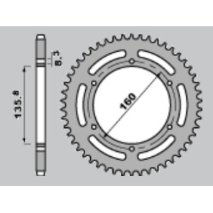 CHT WYPRZEDAŻ ZĘBATKA TYLNA 3552 43 APRILIA PEGASO 600 (5-436)
