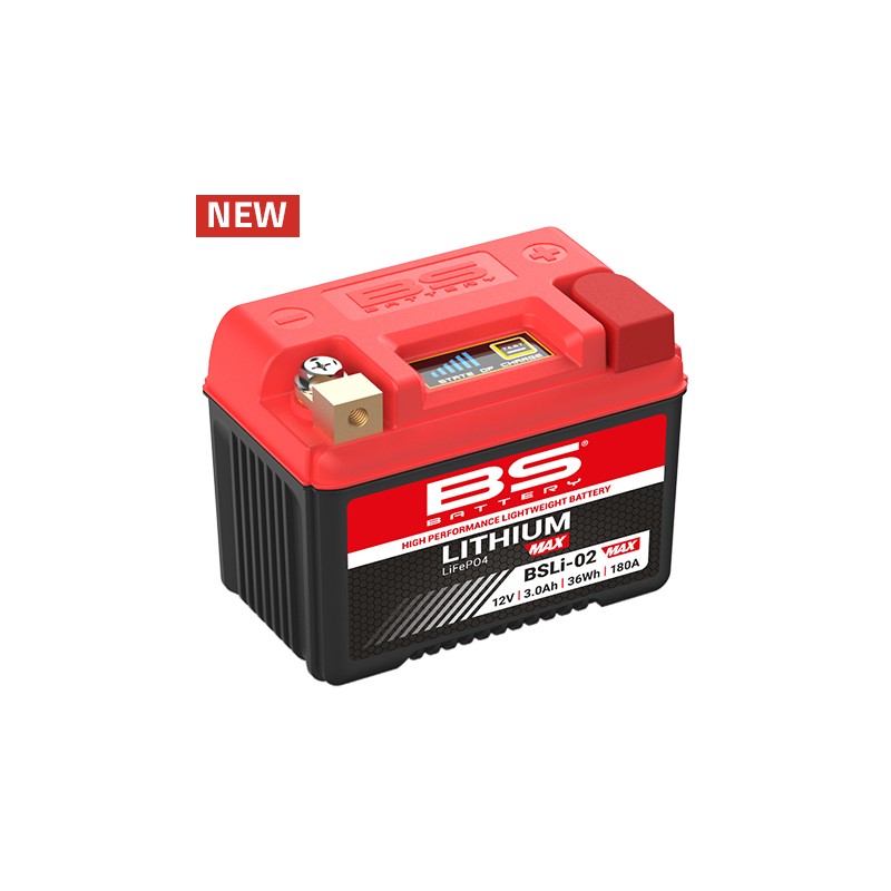 BS AKUMULATOR LITOWO-JONOWY ZE WSKAŹNIKIEM NAŁADOWANIA LIFEPO4 BSLI-02 MAX