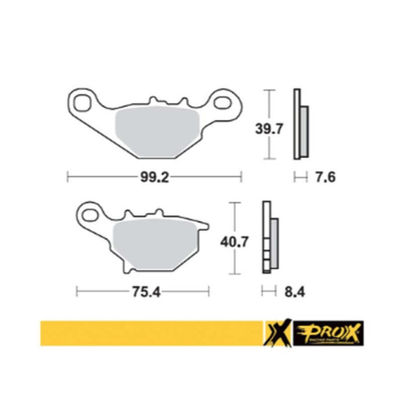 Klocki hamulcowe PROX KH230 do KMX 125 i RM 80/85 - przód