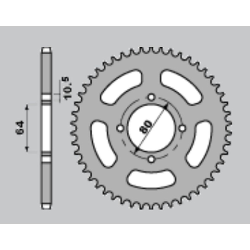 Grosskopf Wyprzedaż Zębatka Przednia 4394 14 (39014) Yamaha 125 YFA1 Breeze '99-'05, Yamaha 125 YFM Grizzly '04-'11