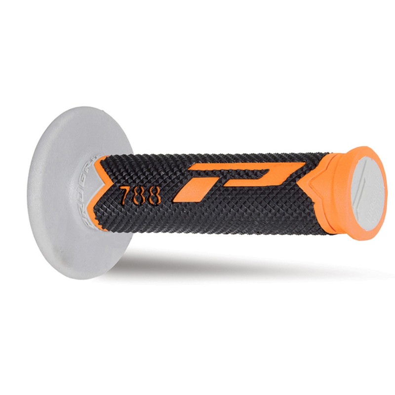 PROGRIP MANETKI PG788 OFF ROAD (22+25MM, DŁ.115MM) KOLOR POMARAŃCZOWY/SZARY/CZARNY