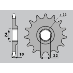 CHT WYPRZEDAŻ ZĘBATKA PRZEDNIA 402 15 APRILIA 125, BMW F650