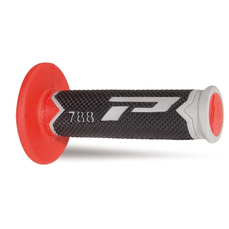 PROGRIP MANETKI PG788 OFF ROAD (22+25MM, DŁ.115MM) KOLOR SZARY/CZERWONY/CZARNY