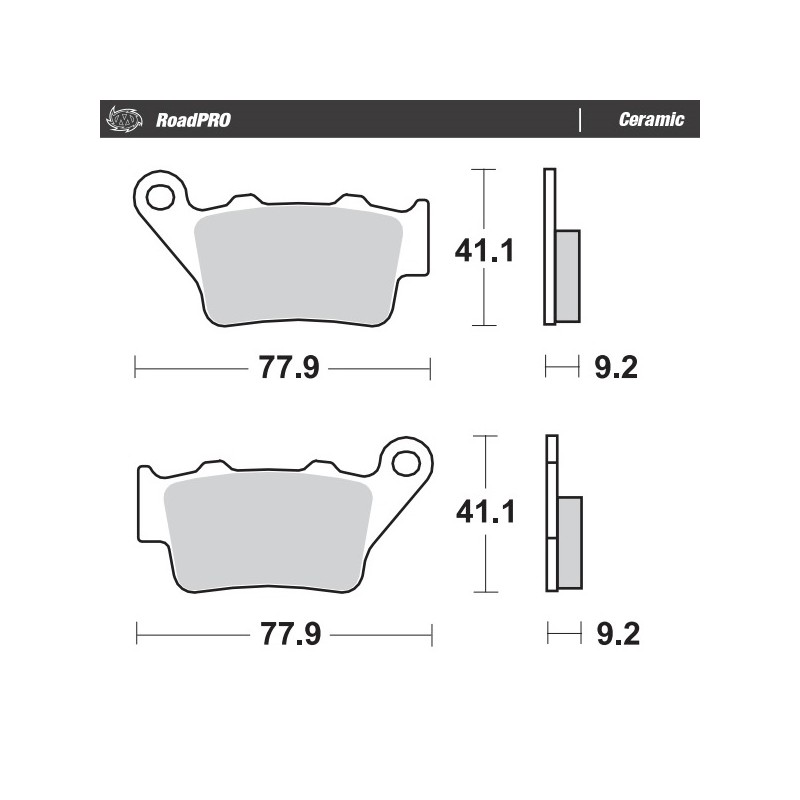 Klocki hamulcowe MOTO-MASTER KH208 / KH213 RoadPro Ceramic Series