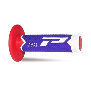 PROGRIP MANETKI PG788 OFF ROAD (22+25MM, DŁ.115MM) BIAŁO/NIEBIESKO/CZERWONE (TRÓJSKŁADNIKOWE) (788-227) (PG788/20)
