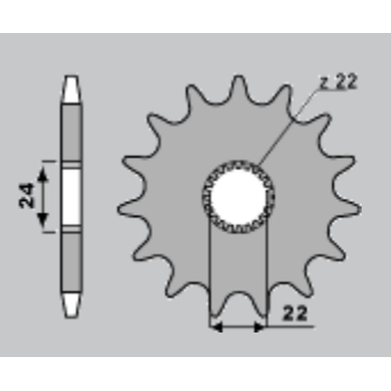 PBR ZĘBATKA PRZEDNIA 406 14 18NC APRILIA 125 (88-93) (ŁAŃC. 520)