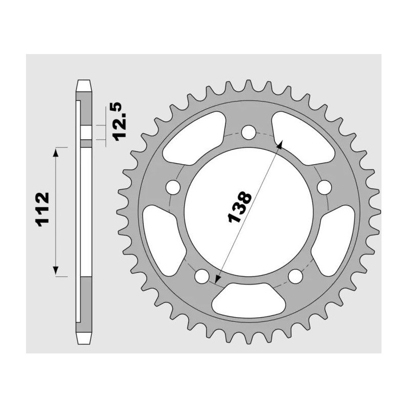 Wyprzedaż zębatka tylna 408 41 (30241JT) do Honda VTR 1000F '97-'04
