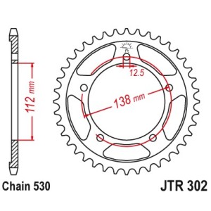 JR WYPRZEDAŻ ZĘBATKA TYLNA 408 42 (30242JT) HONDA CBR 900 RR '92-'95