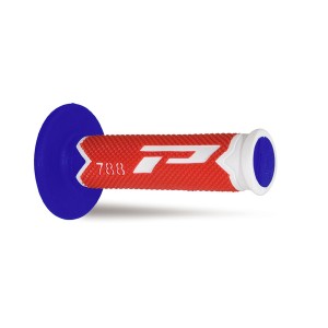 PROGRIP MANETKI PG788 OFF ROAD (22+25MM, DŁ.115MM) KOLOR BIAŁY/CZERWONY/NIEBIESKI