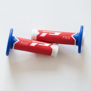 PROGRIP MANETKI PG788 OFF ROAD (22+25MM, DŁ.115MM) KOLOR BIAŁY/CZERWONY/NIEBIESKI