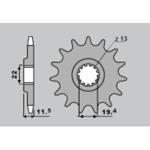 JR WYPRZEDAŻ ZĘBATKA PRZEDNIA 4101 15 SUZUKI DR 125 '94-'00 (JTF409.15)