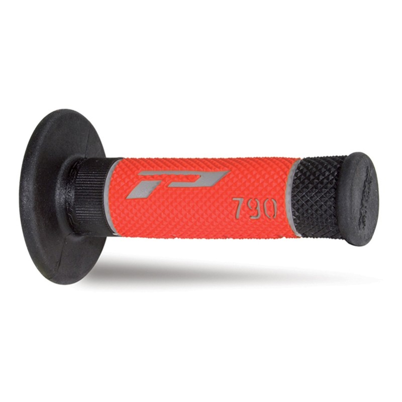 PROGRIP MANETKI PG790 OFF ROAD (22+25MM, DŁ.115MM) KOLOR SZARY/CZARNY/CZERWONY