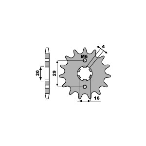 PBR WYPRZEDAZ ZĘBATKA PRZEDNIA 425 17 18NC (ŁAŃC. 428)
