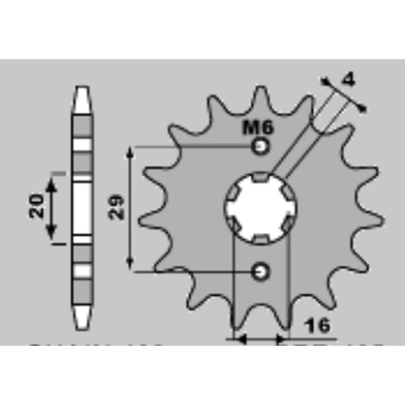 JR WYPRZEDAŻ ZĘBATKA PRZEDNIA 425 15 (42515JT) SUZUKI TS 125R/X '90-'96, GSXR 125 '17-'18, RG 80 86-87, GSX 125S '17-'18