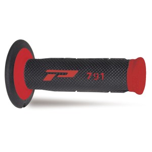 PROGRIP MANETKI PG791 OFF ROAD (22+25MM, DŁ.115MM) KOLOR CZERWONY/CZARNY (DWUSKŁADNIKOWE)